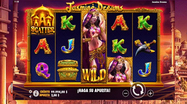 Pantalla de juego base con un WILD expansible en la pantalla